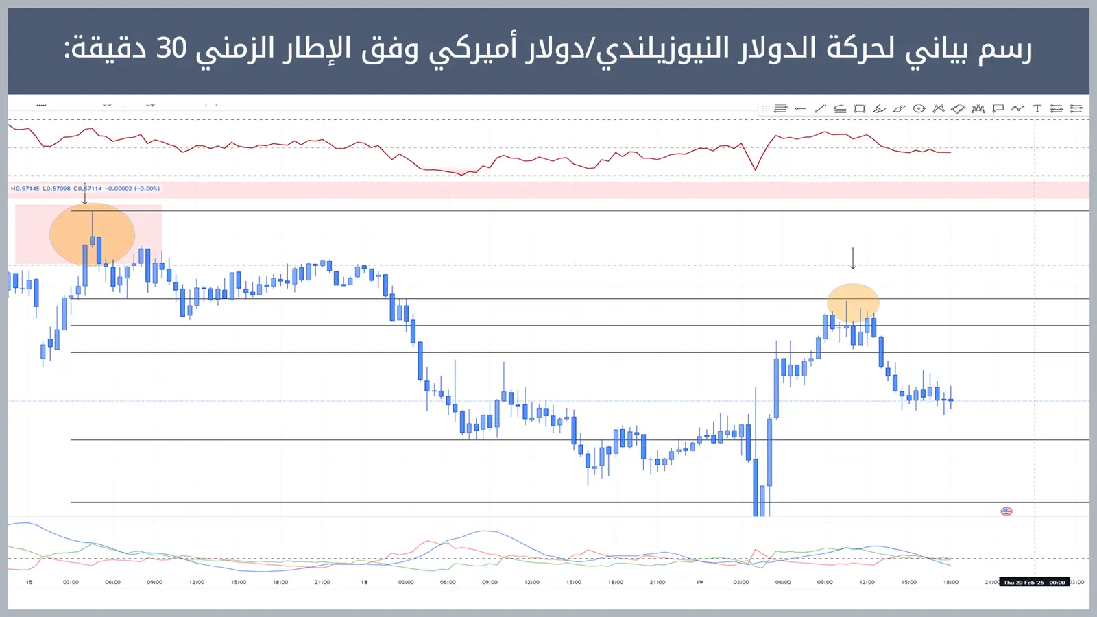 حركة زوج الدولار النيوزيلندي/دولار أميركي